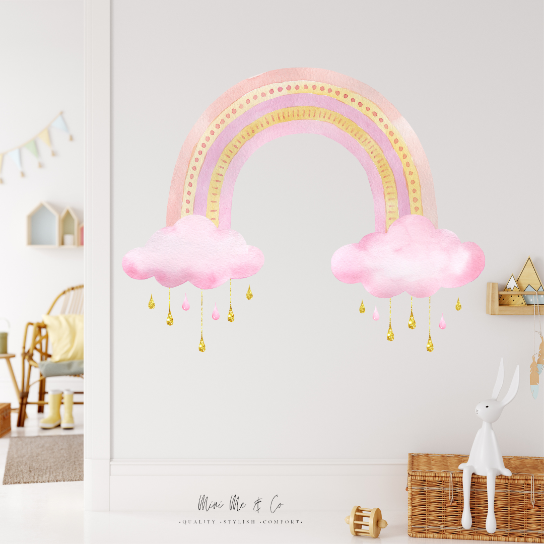 Large Pastel Rainbow Decal