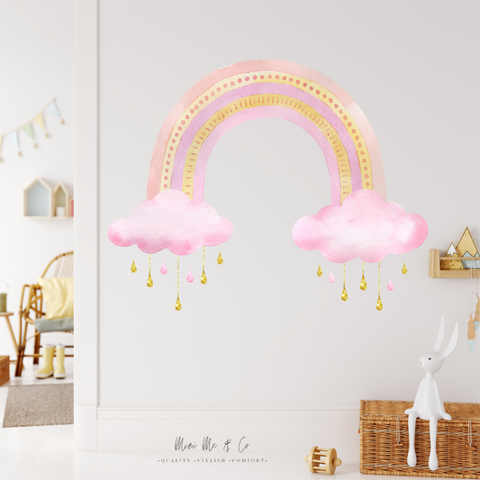 Large Pastel Rainbow Decal