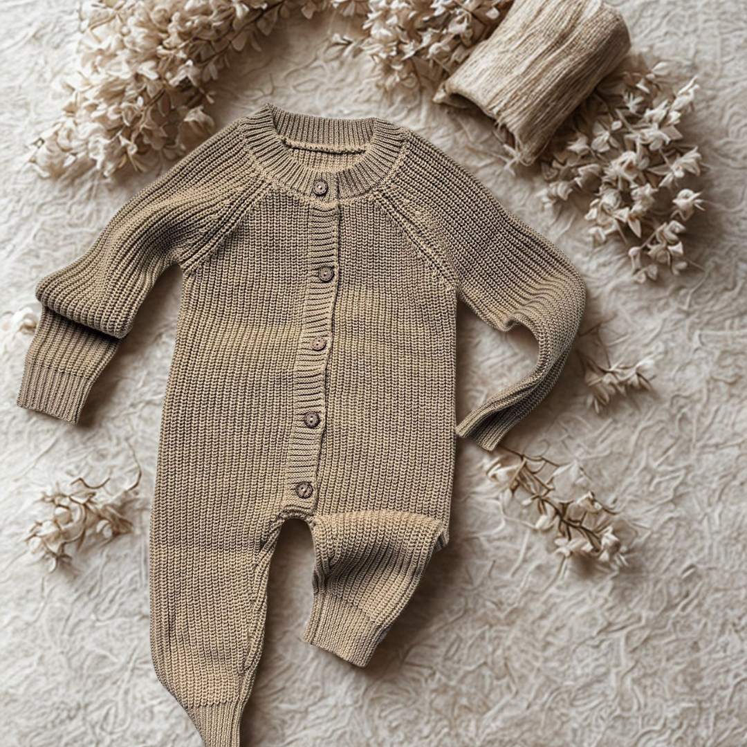 Knitted Cotton Baby Romper