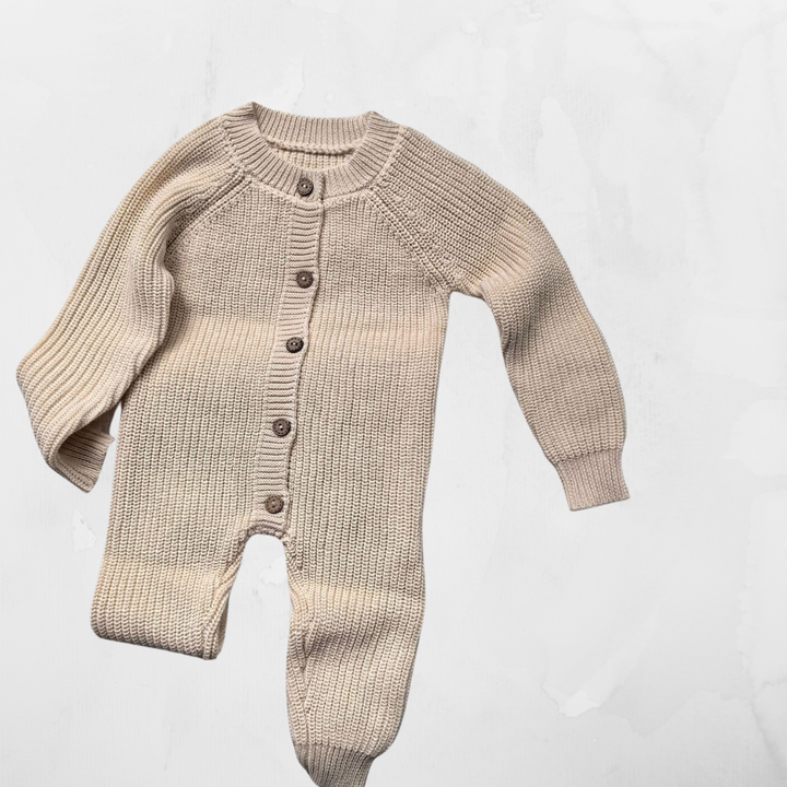 Knitted Cotton Baby Romper
