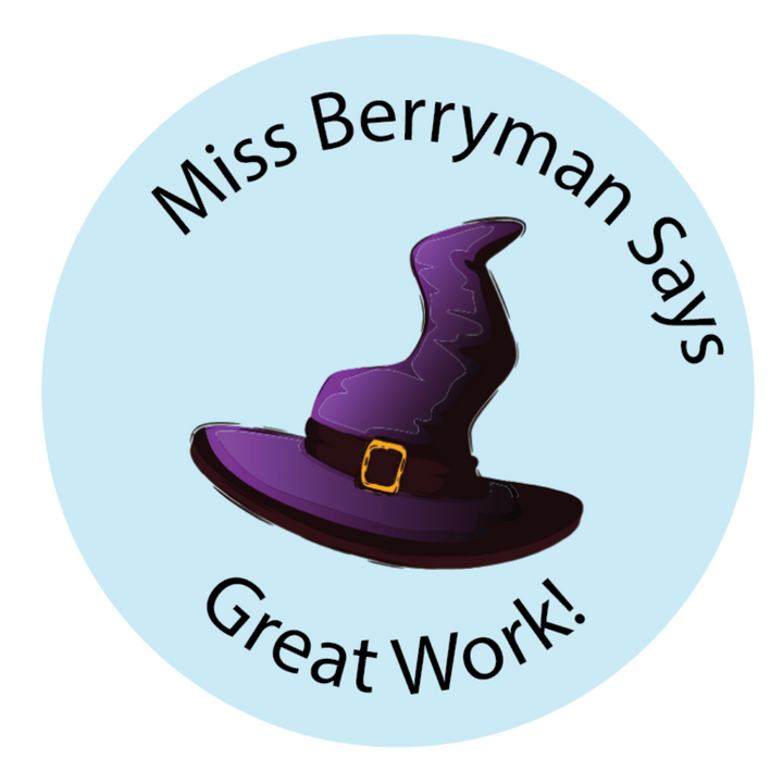 Personalised Halloween Teacher Stickers – 48 Pack