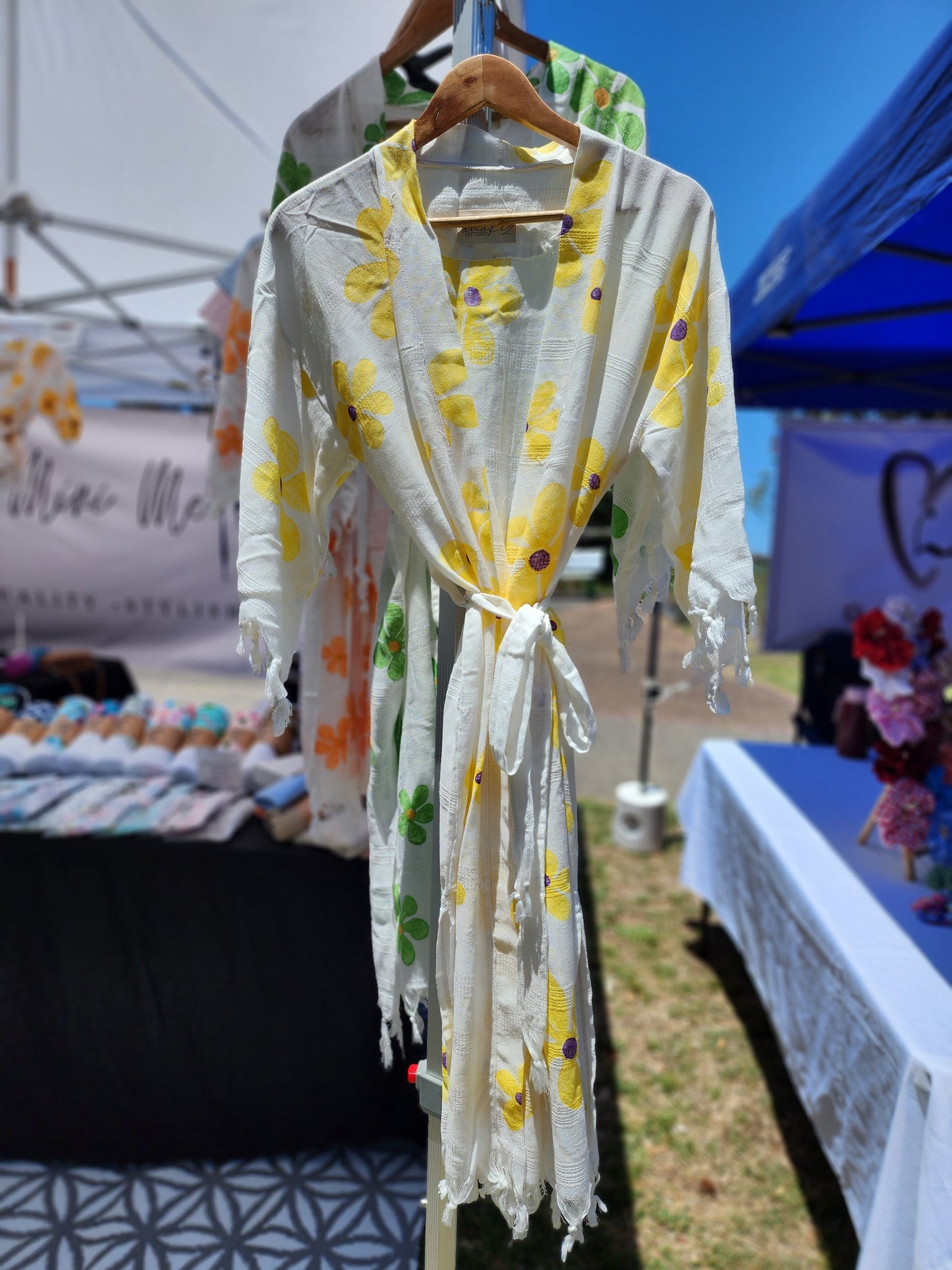 Child's Yellow Daisy Kimono