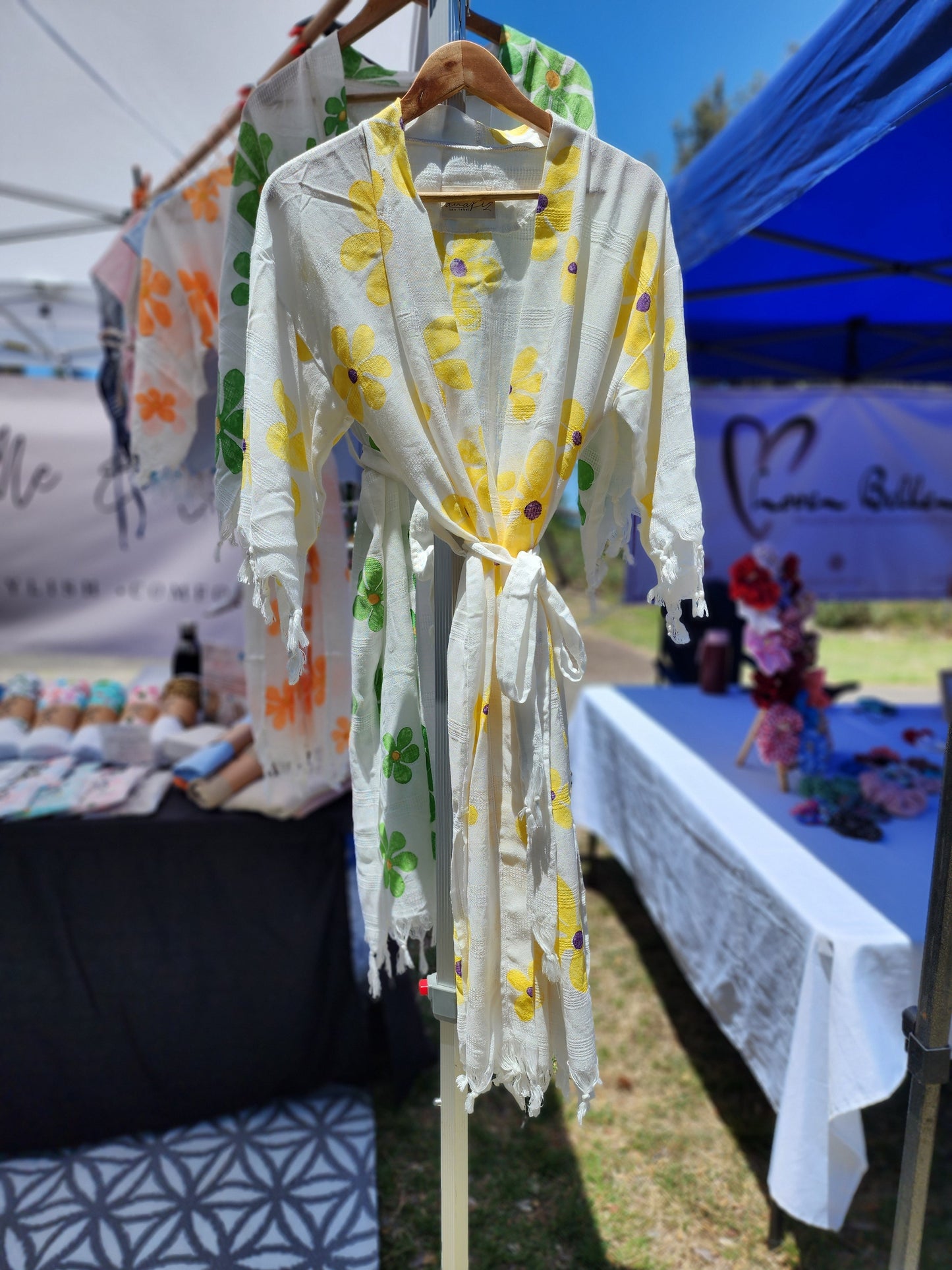 Child's Yellow Daisy Kimono