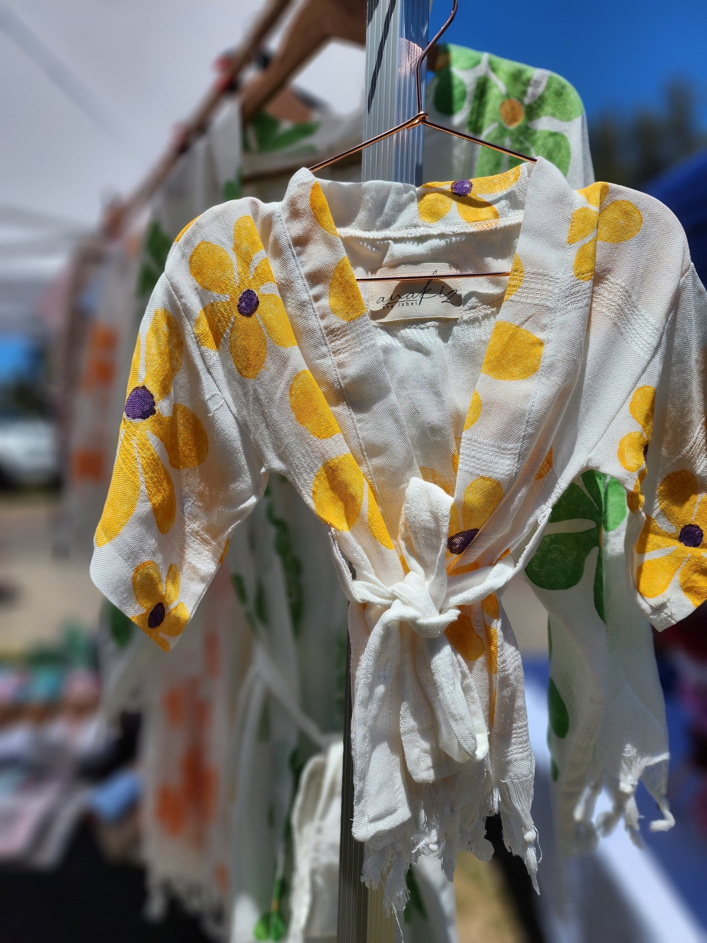 Child's Yellow Daisy Kimono