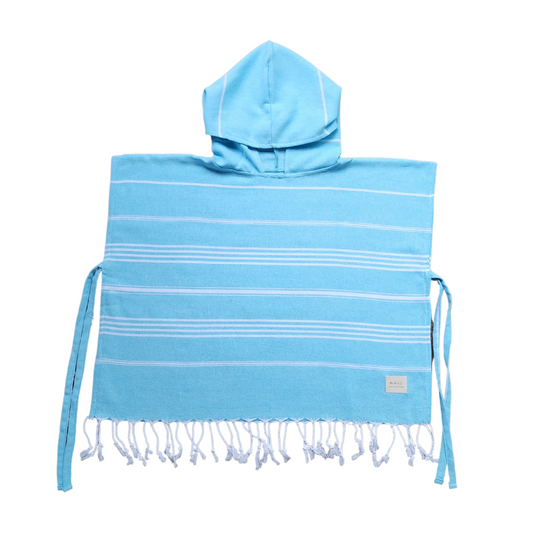 Hooded Poncho Towel for Kids: Luxurious handmade poncho towel made from 100% organic Turkish cotton, suitable for ages 1-4 years and 5-8 years.