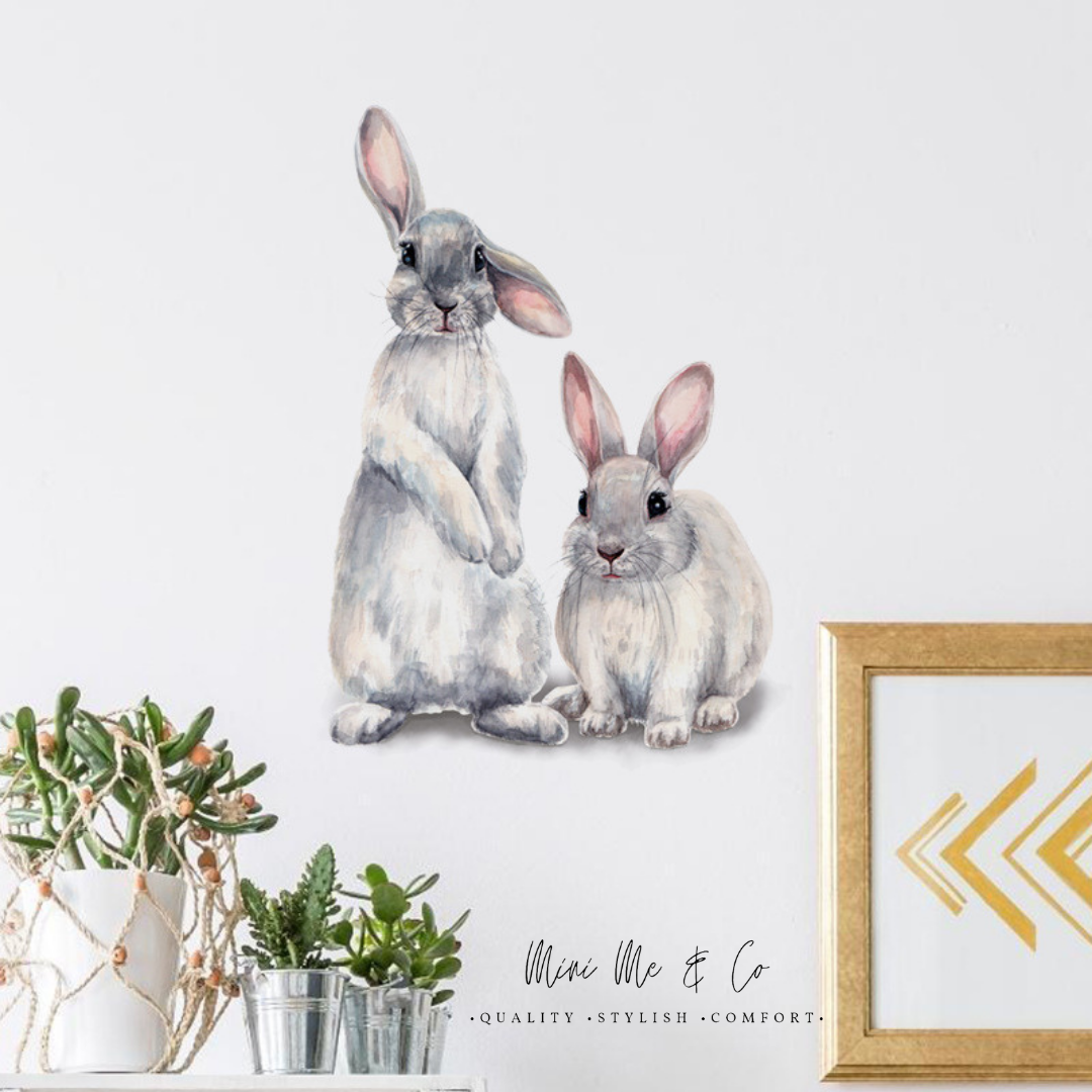 Fabric Bunnies Wall Decals