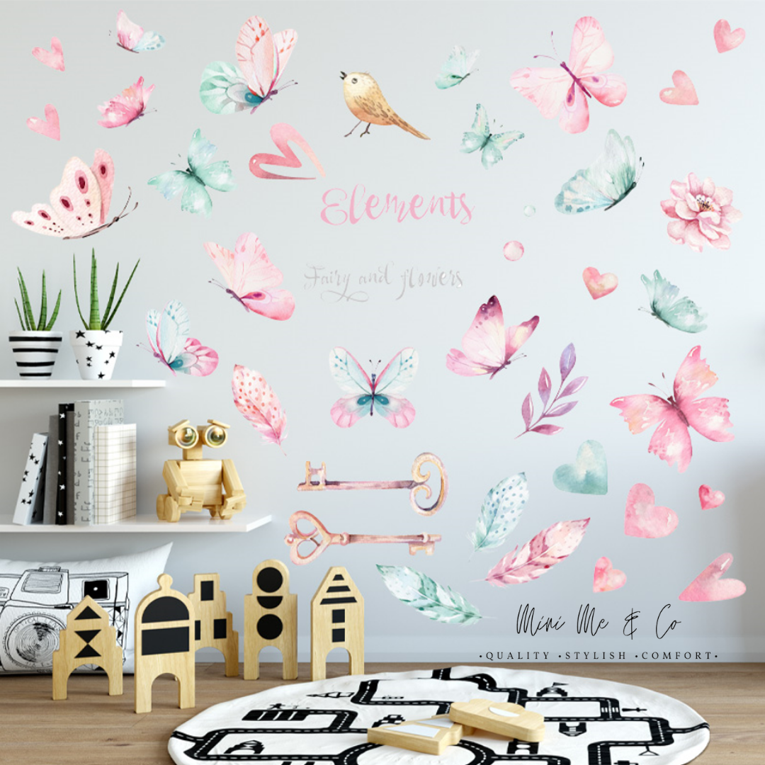 Fairies and Flowers Wall Stickers