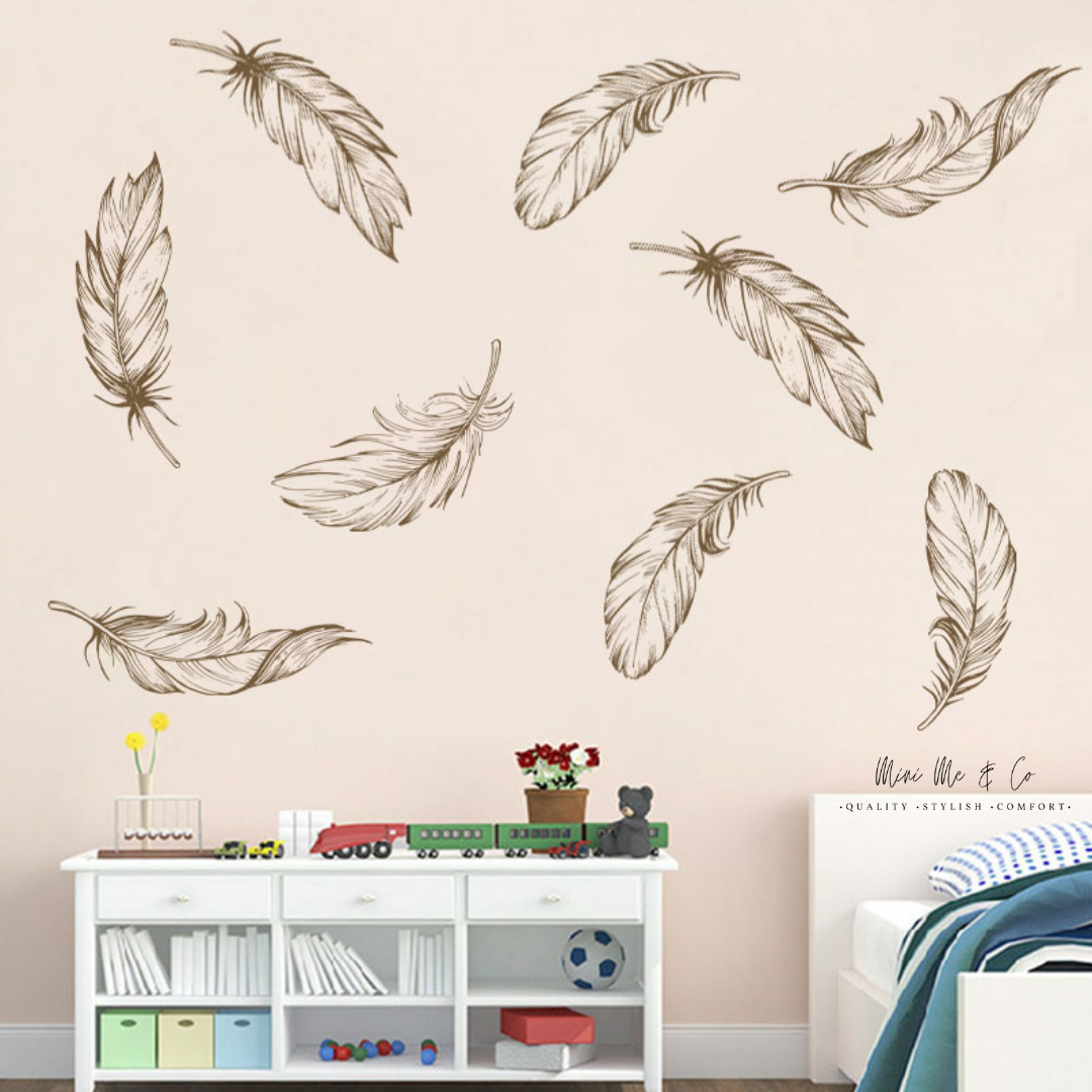 Calming Feathers Wall Stickers