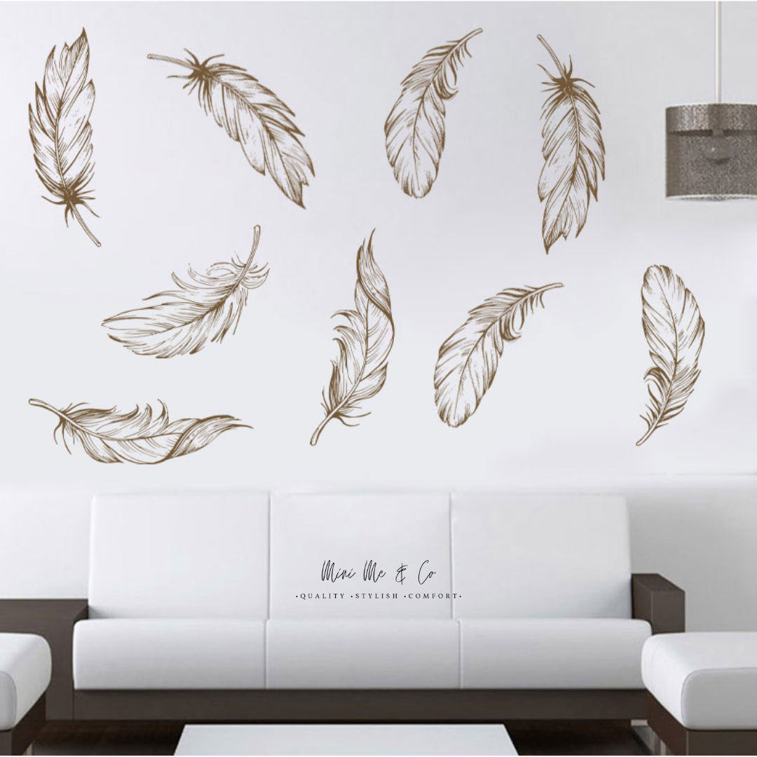 Calming Feathers Wall Stickers
