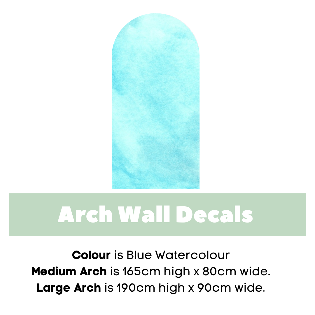 Fabric Patterned Wall Arch Decals