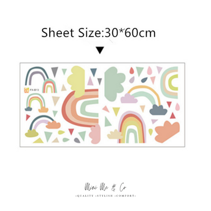 Fabric Rainbow Wall Stickers