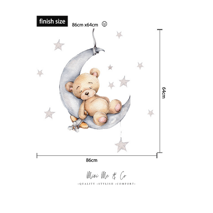 Sleepy Bear Wall Decals