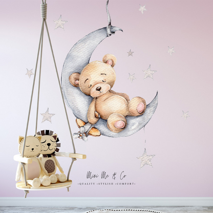 Sleepy Bear Wall Decals