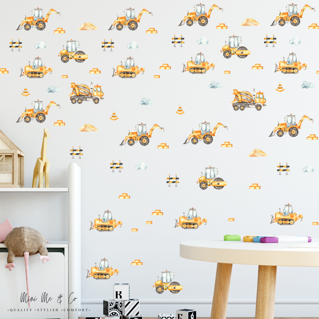 Fabric Smaller Truck Wall Stickers