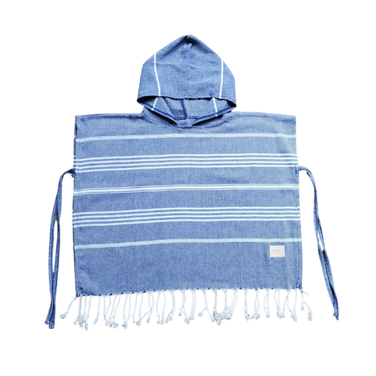 Navy Hooded Poncho Towel