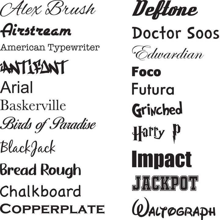 Fabric Customisable Name Wall Decals