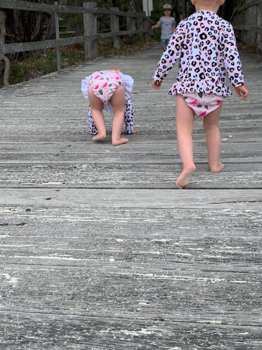 Charming Flamingo Design Swim Nappy: Soft and comfortable swim nappy featuring whimsical flamingo designs, ideal for swim lessons and family adventures.